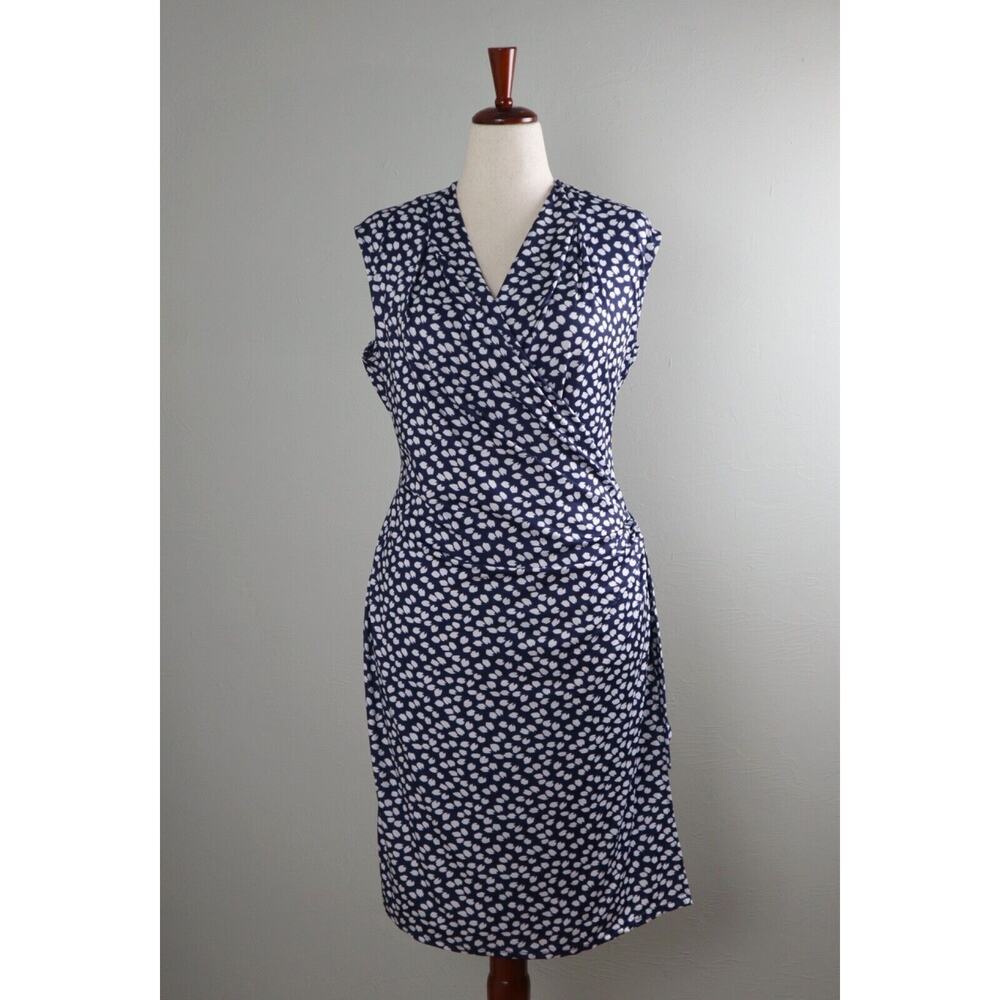 TANGO MANGO $129 Smooth Stretch Printed Surplice Casual Dress Size Large